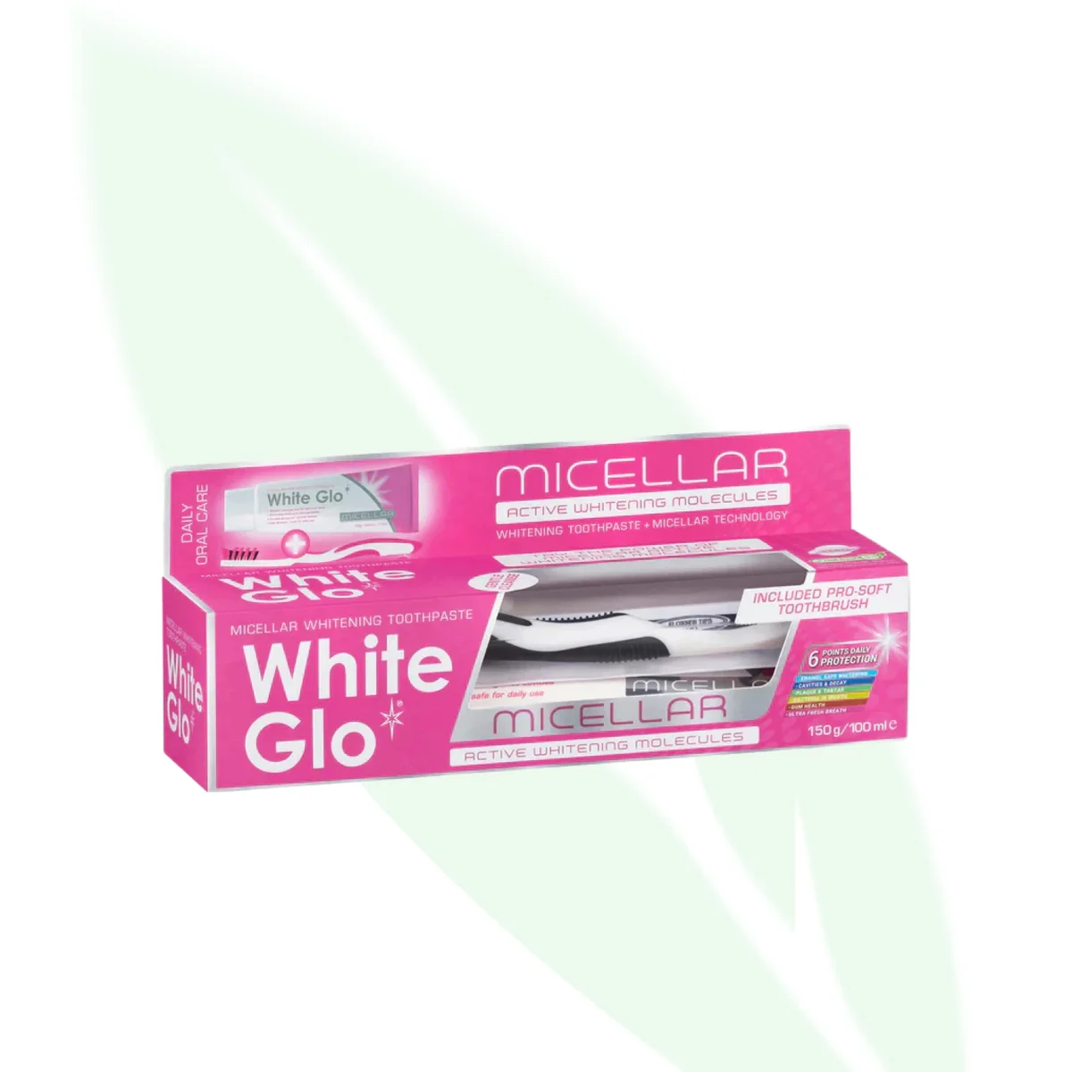 WHITE GLO Micellar Whitening Toothpaste 150g WHITE GLO Micellar Whitening Toothpaste 150g