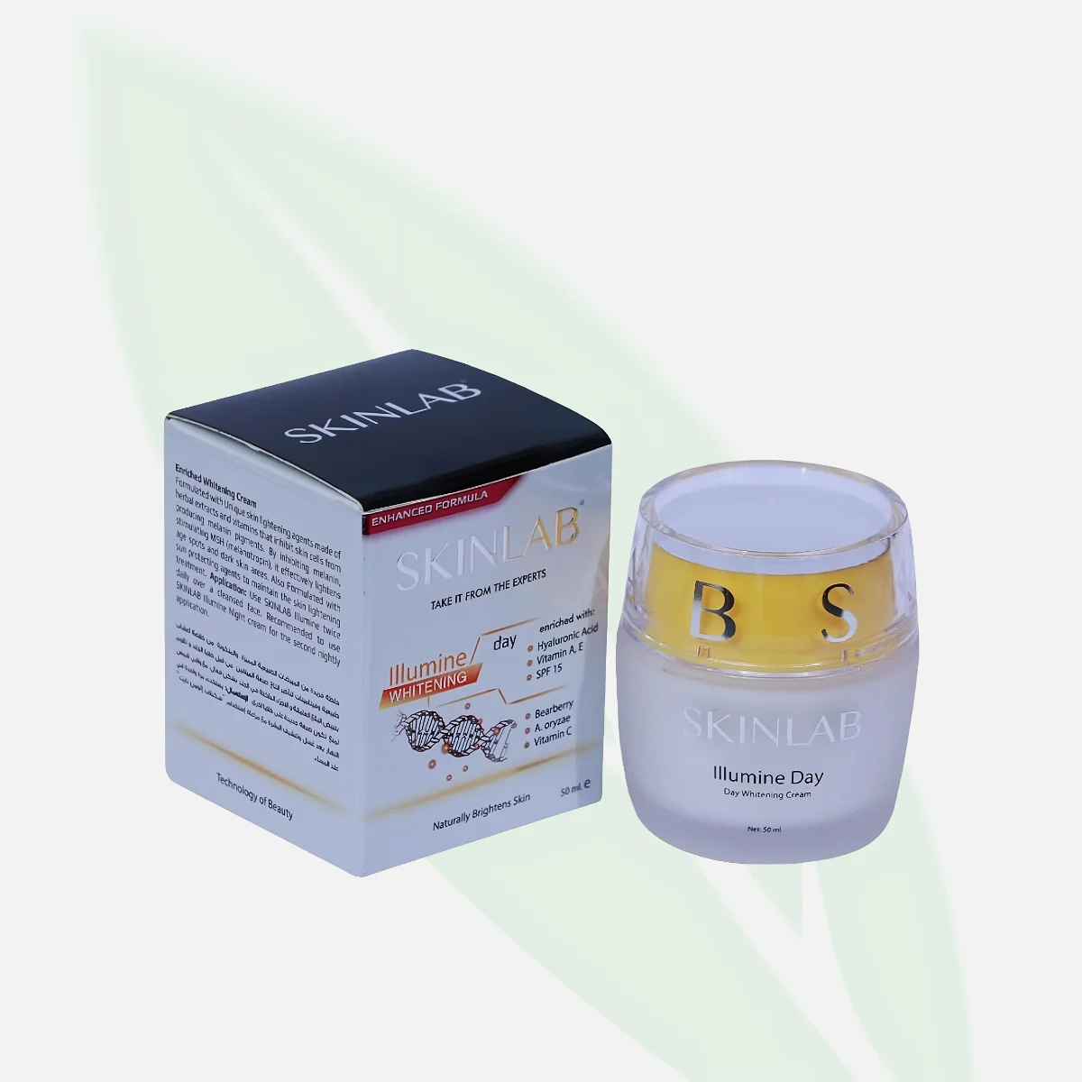 SKINLAB كريم التفتيح والتبييض بحمض الكوجيك والأربوتين SPF15 50 مل