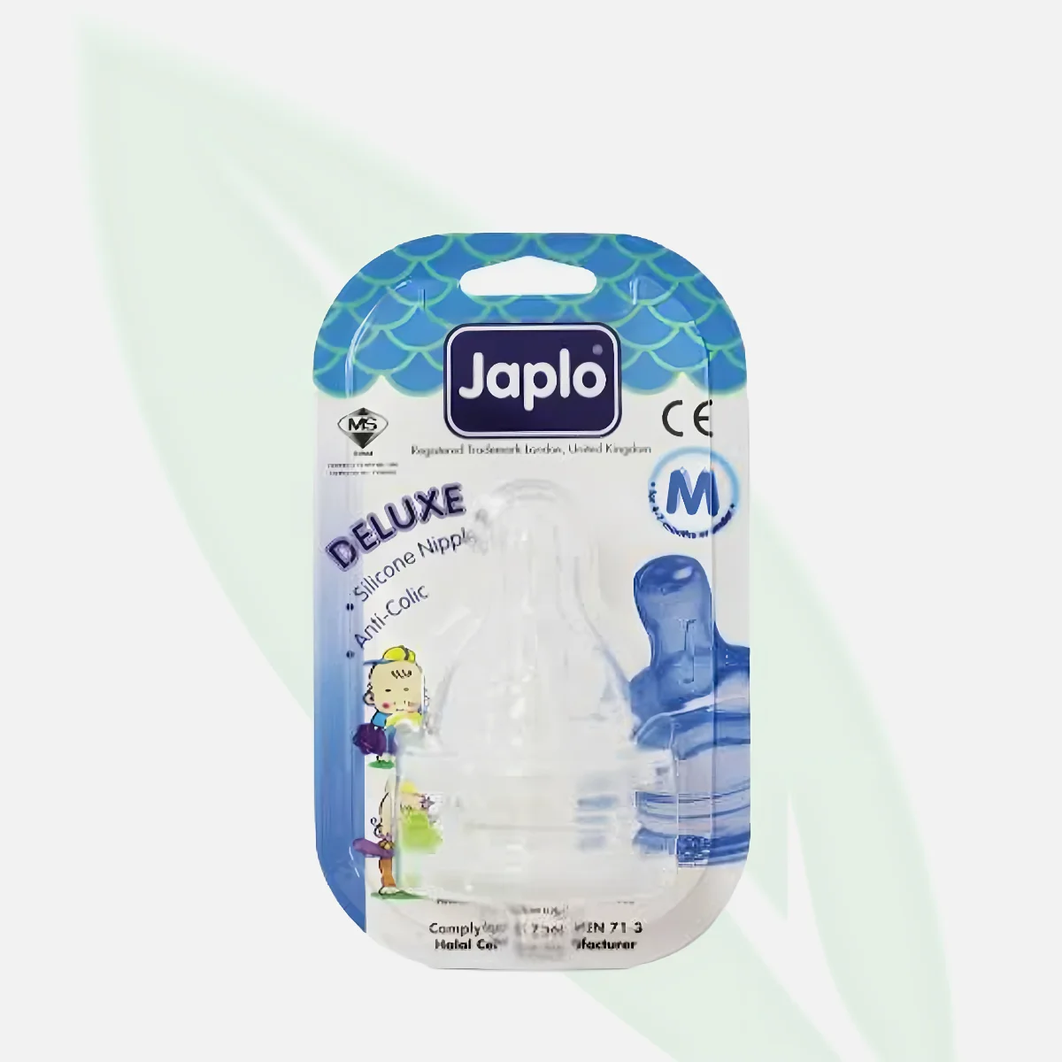 JAPLO حلمة ديلوكس سيليكون متوسطة التدفق للرضع 3-6 أشهر JAPLO حلمة ديلوكس سيليكون متوسطة التدفق للرضع 3-6 أشهر